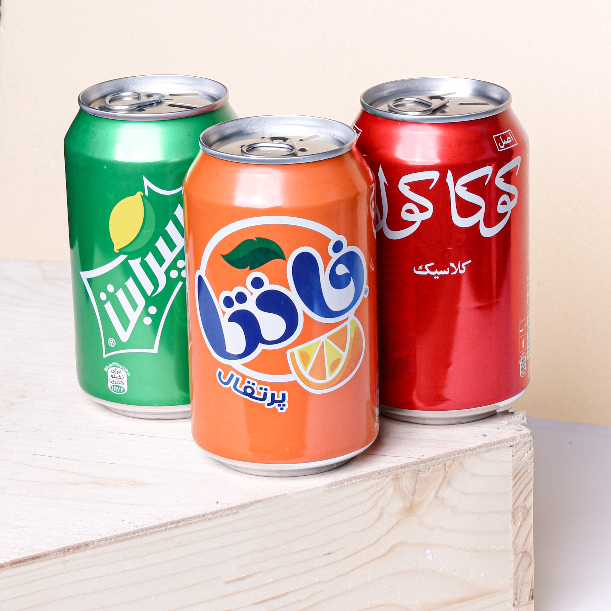 نوشابه قوطی.. Coca-Cola/Fanta/Sprite