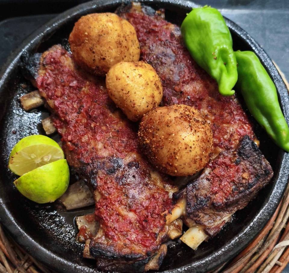 خوراک دنده گوسفندی