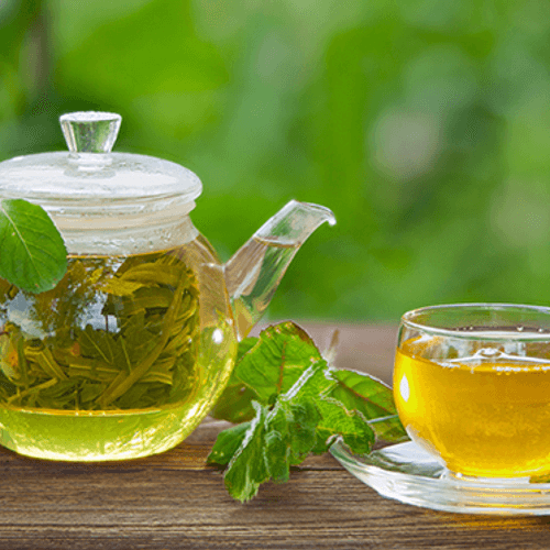 جای سبز و لیمو دو نفره green tea & lemon 